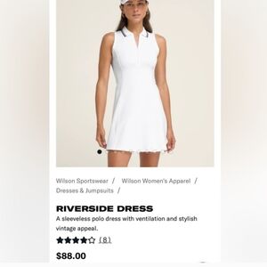 Wilson Riverside Sleeveless Mini Tennis Dress